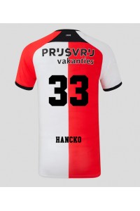 Fotbalové Dres Feyenoord David Hancko #33 Domácí Oblečení 2024-25 Krátký Rukáv